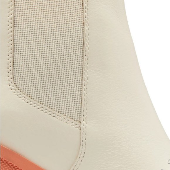 NEW Sorel Size 9.5, 10 Women's Waterproof Brex Heel Chelsea Boots - Natural/Pink - Picture 10 of 10
